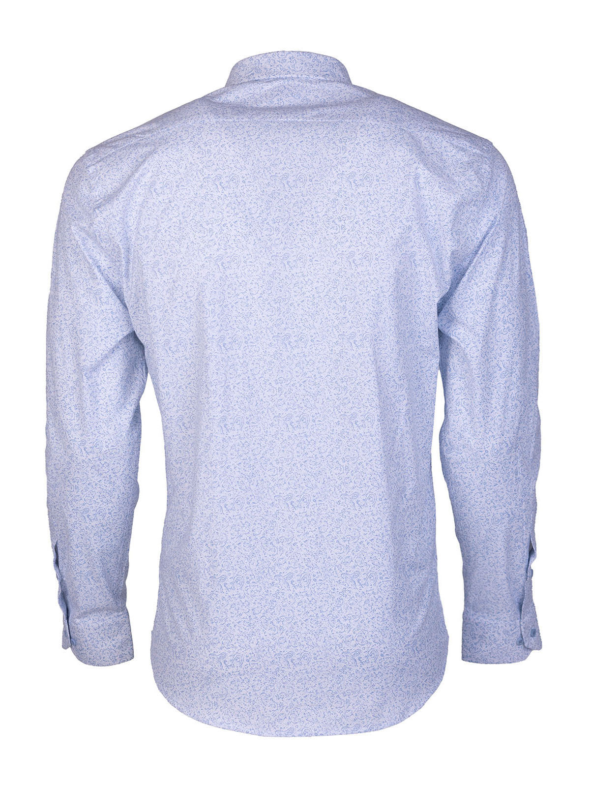 Men's Shirt with Light Blue Paisley