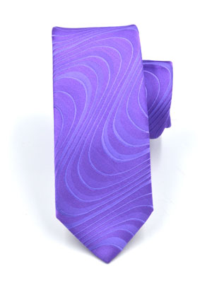 Tie in purple with figures - 10004 - € 14.06