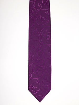  tie in dark purple figures  - 10031 - € 14.06