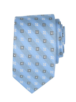  tie in sky blue with dots and square  - 10032 - € 14.06
