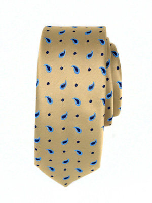  γραβάτα σε κίτρινο χρώμα σε μπλε φιγούρ - 10039 - € 14.06