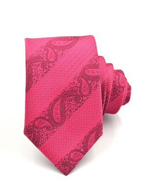 Cravată în roz cu paisley - 10042 - € 14.06