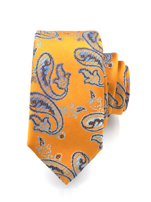Tie in yellow with figures - 10052 - € 12.37
