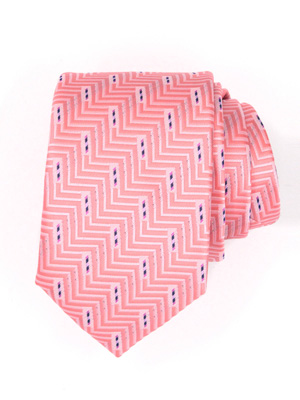  cravata roz pal cu linii spectaculoase  - 10054 - € 14.06