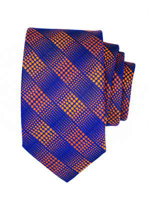  γραβάτα σε μπλε χρώμα με ριγέ πουά  - 10065 - € 14.06