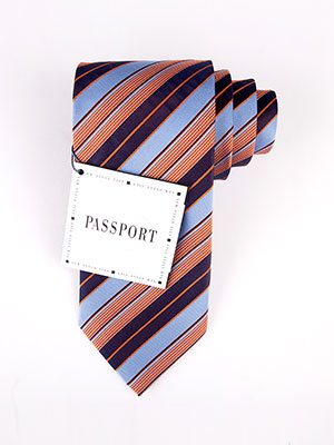  χρωματιστή μεταξωτή ριγέ γραβάτα  - 10084 - € 12.37
