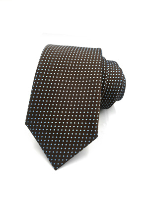 Tie in brown with dots - 10098 - € 10.12