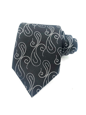 Κομψή γραβάτα σε μαύρο χρώμα - 10099 - € 14.06