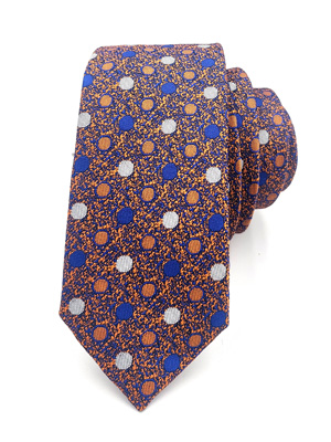 Tie in orange with dots - 10107 - € 14.06