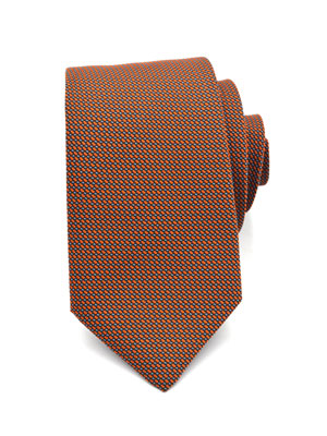 Δομημένη γραβάτα σε πορτοκαλί χρώμα - 10111 - € 14.06