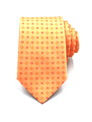 Cravata portocalie cu diamante - 10117 - € 12.37