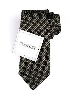  silk tie in squares  - 10129 - € 12.37