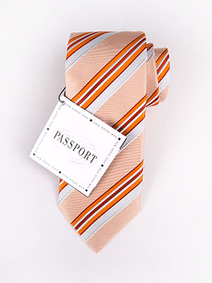  πορτοκαλί ριγέ γραβάτα  - 10133 - € 12.37