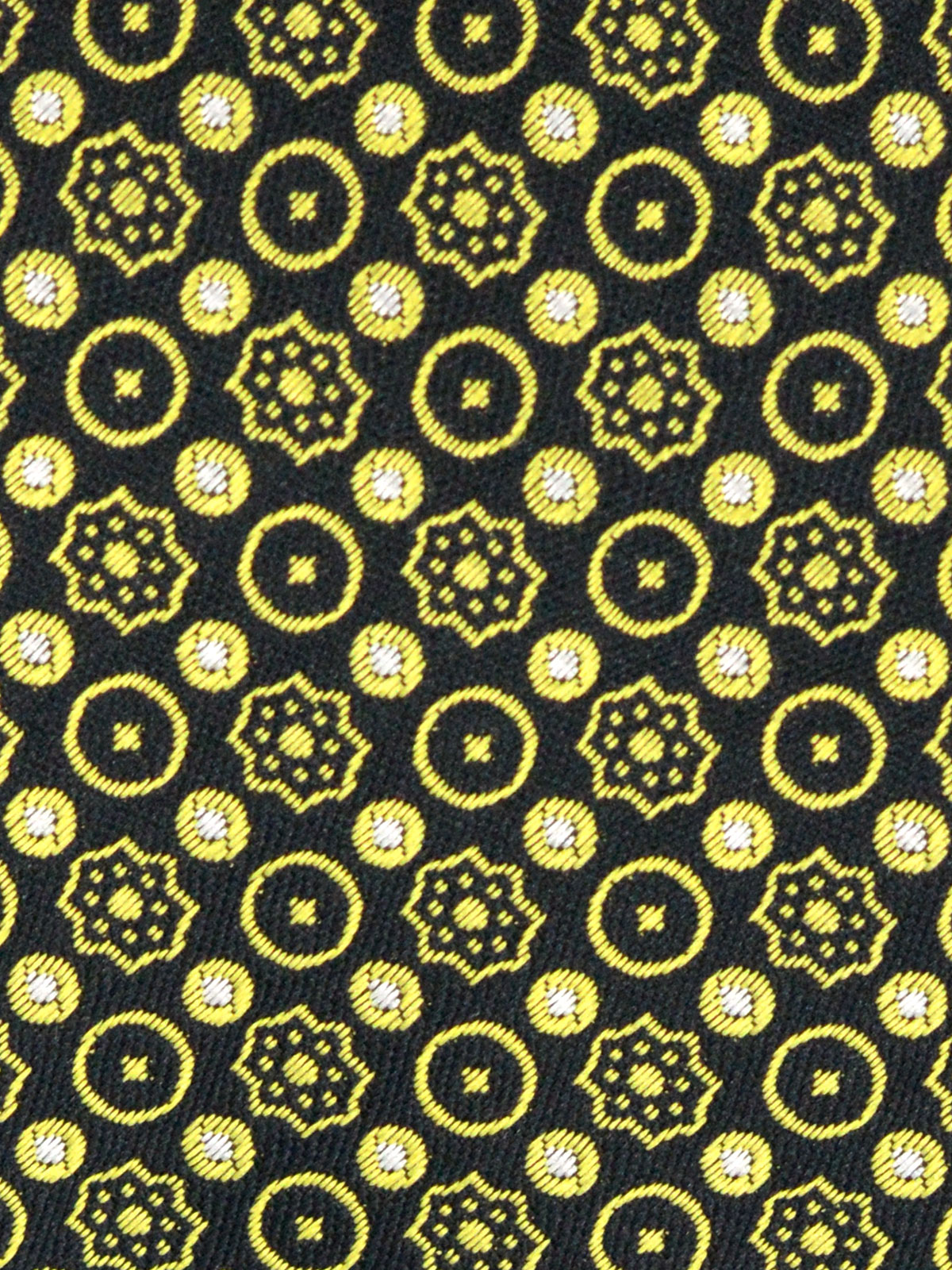  γραβάτα σε μαύρο χρώμα με κίτρινα λουλο - 10147 - € 14.06 img2
