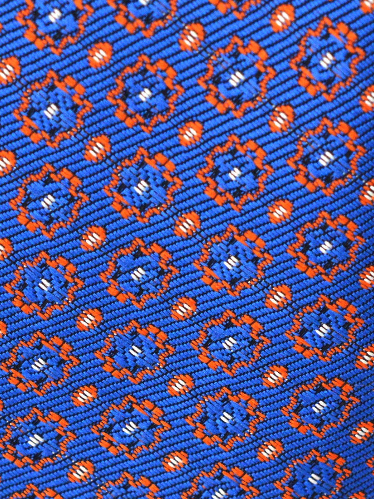  cravata in albastru cu figuri portocali - 10152 - € 14.06 img2