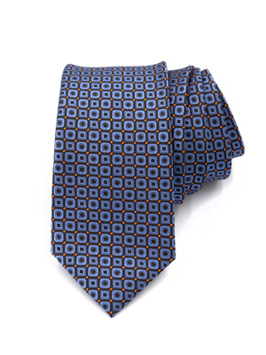 Cravata in negru cu modele albastre - 10166 - € 14.06