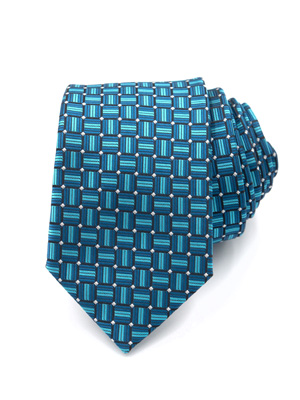 Cravata cu model albastru petrol - 10168 - € 14.06