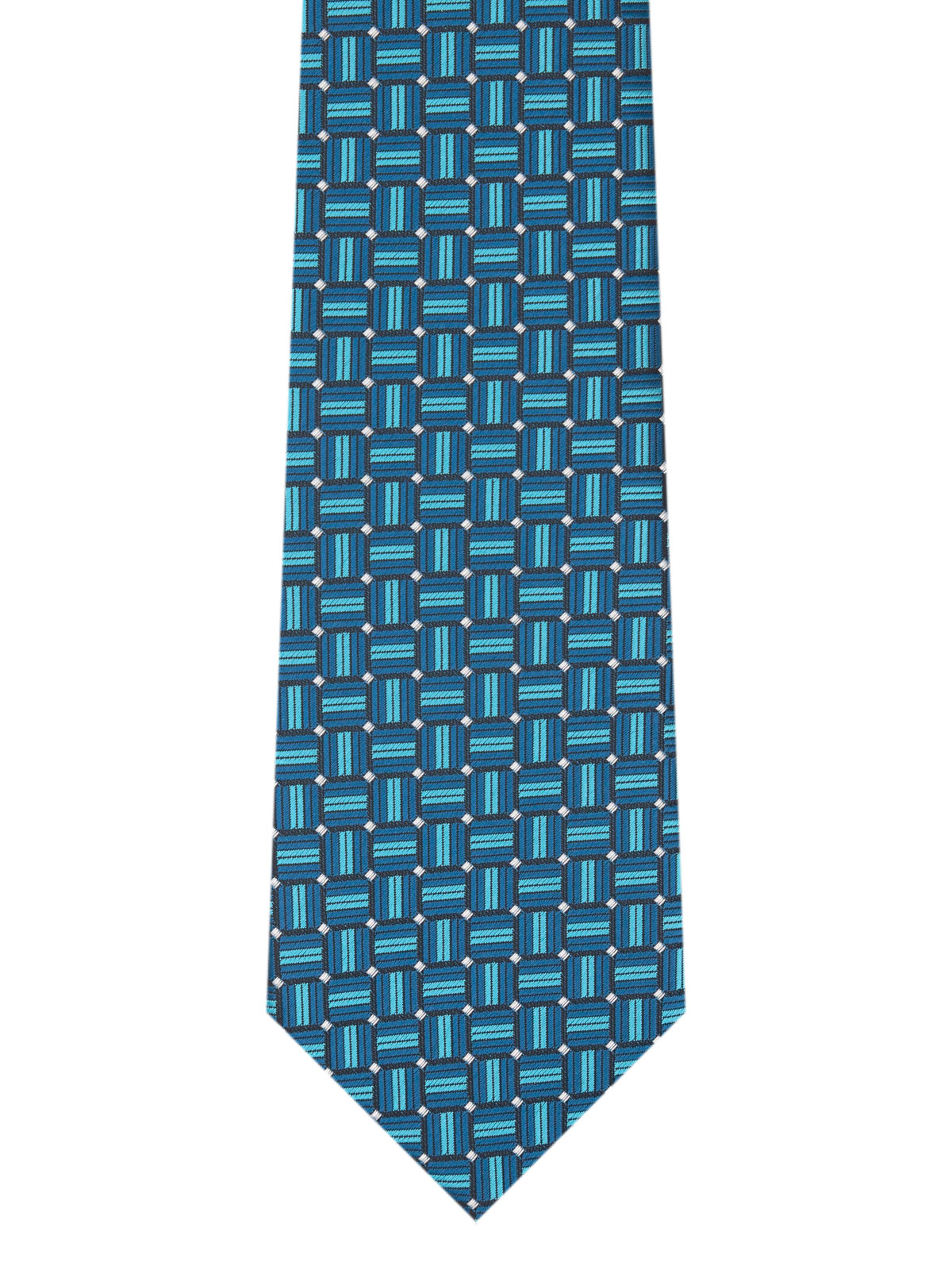 Cravata cu model albastru petrol - 10168 - € 14.06 img2