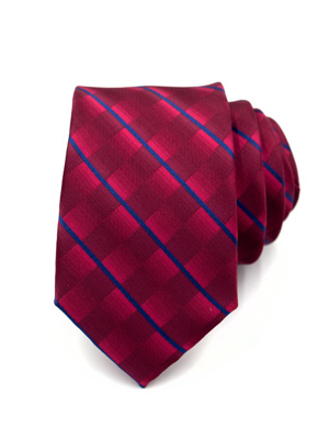 Tie with diagonal blue lines - 10179 - € 14.06