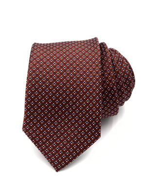 Tie in brown with small figures - 10184 - € 14.06