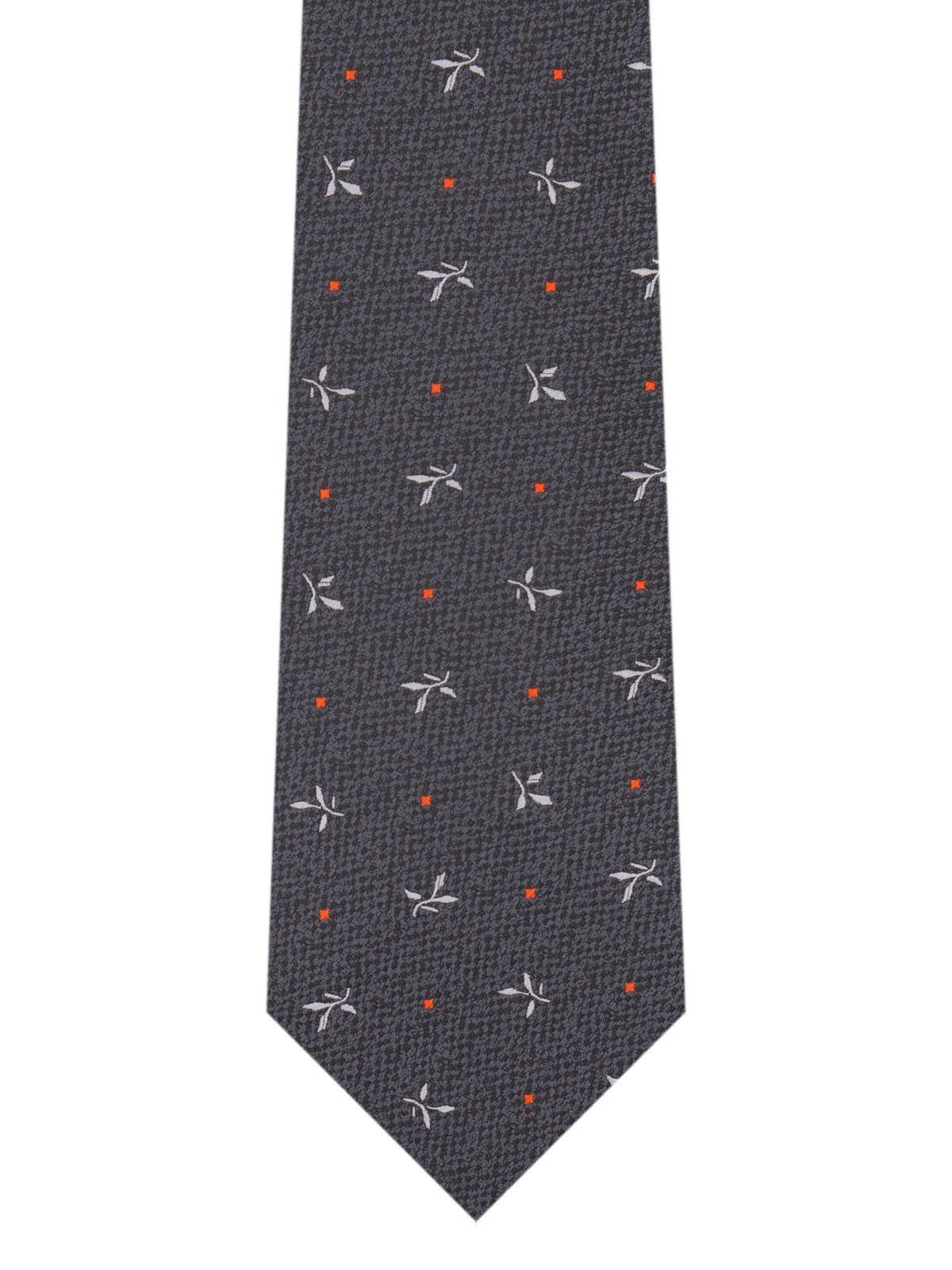 Tie in dark gray with shapes and dots - 10185 - € 14.06 img2