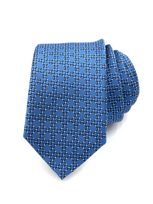 Γραβάτα σε πετρόλ με μπεζ σχήματα - 10197 - € 14.06