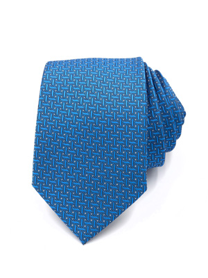 Cravata cu model albastru deschis - 10198 - € 14.06