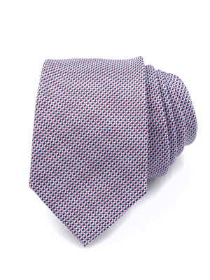Cravată în albastru cu dungi roșii - 10201 - € 14.06