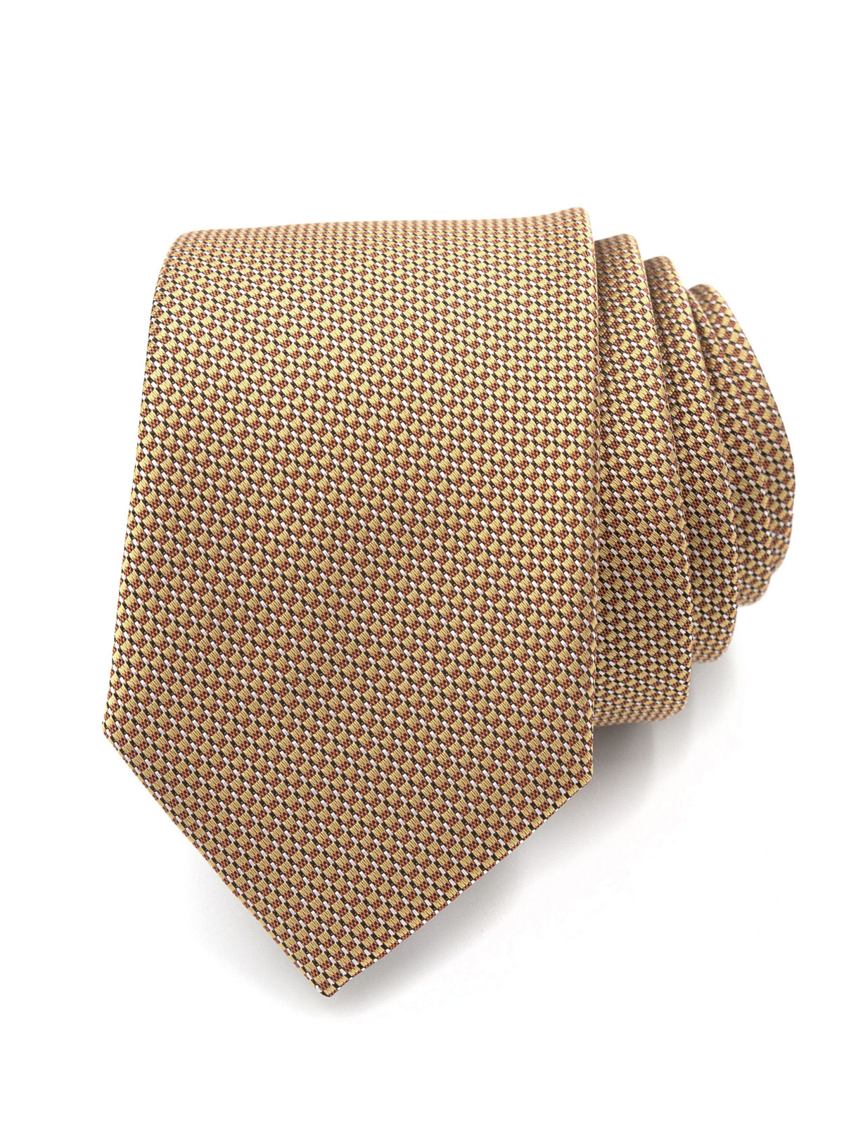 Tie in brown and yellow - 10204 - € 18.00 img1