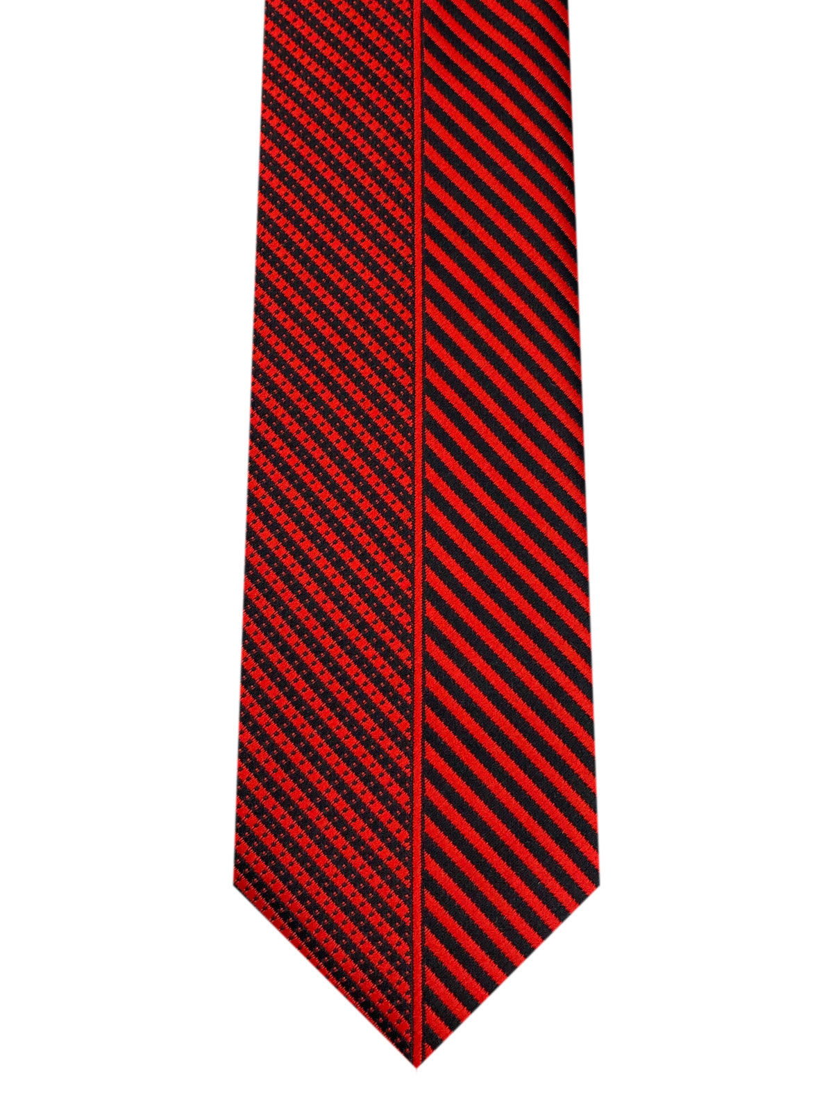 Φωτεινό κόκκινο ριγέ γραβάτα - 10206 - € 14.06 img2