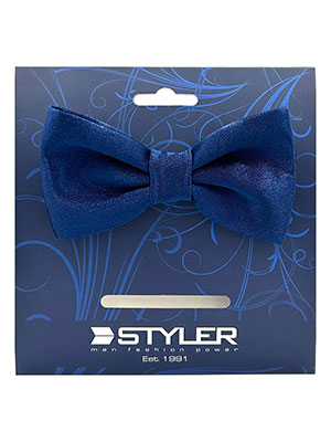Dark blue satin bow tie - 10253 - € 13.50