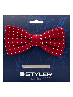 Red bow tie with white dots - 10263 - € 13.50