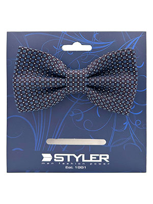 Brown and blue bow tie - 10268 - € 13.50
