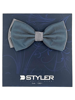 Blue and gray bow tie - 10278 - € 13.50