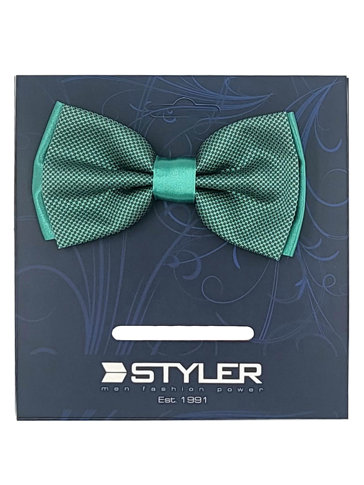 Elegant bow tie in green - 10297 - € 13.50 img1