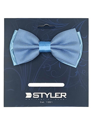 Elegant bow tie in light blue - 10299 - € 13.50