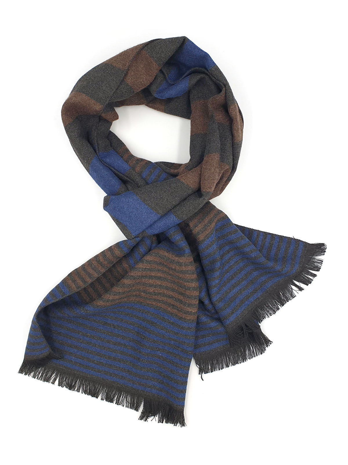 Striped scarf with fringes - 10335 - € 19.68 img4