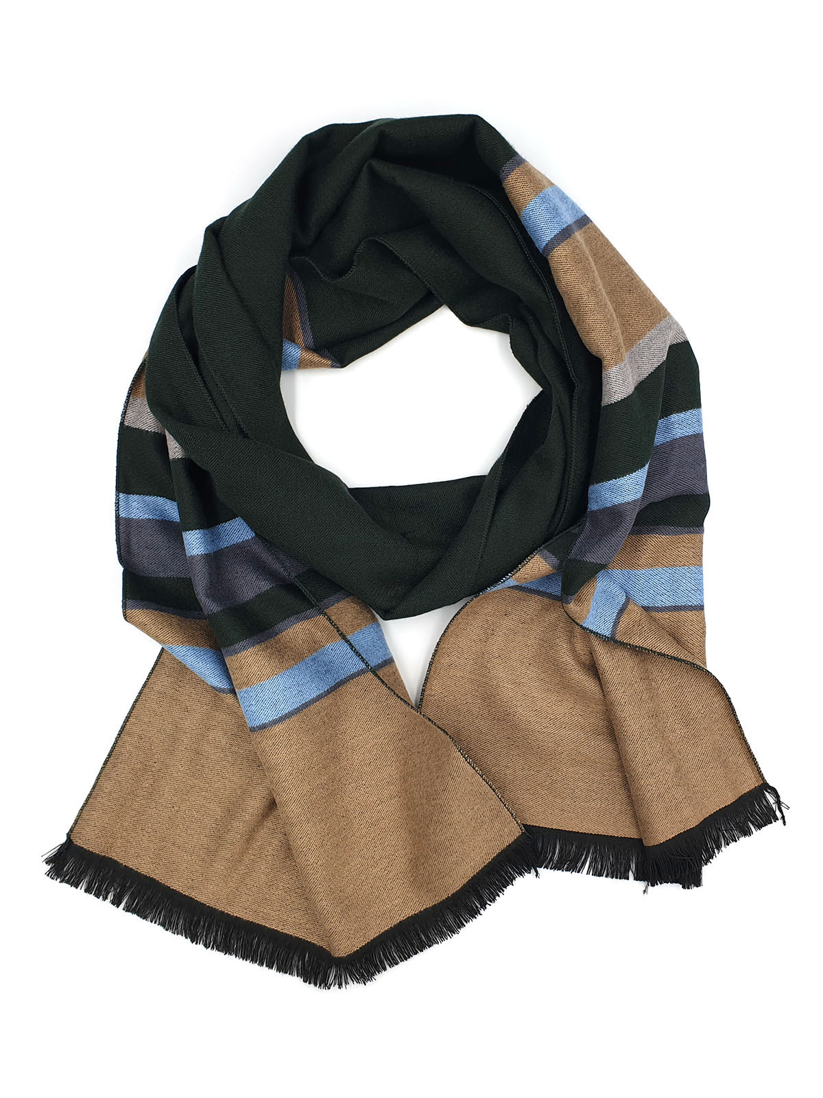 Scarf in black with a colorful stripe - 10350 - € 19.68 img3