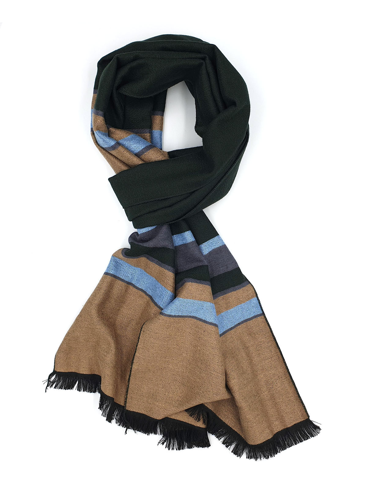 Scarf in black with a colorful stripe - 10350 - € 19.68 img4