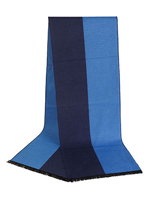 Twotone scarf in blue lux - 10358 - € 24.75