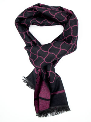  spectacular men's scarf with purple acc - 10367 - € 19.68
