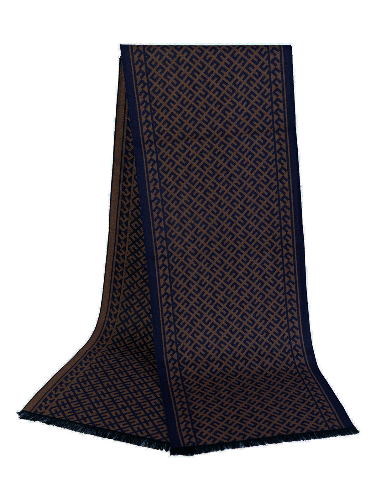 Eșarfă figurală albastru închis lux - 10372 - € 24.75 img1
