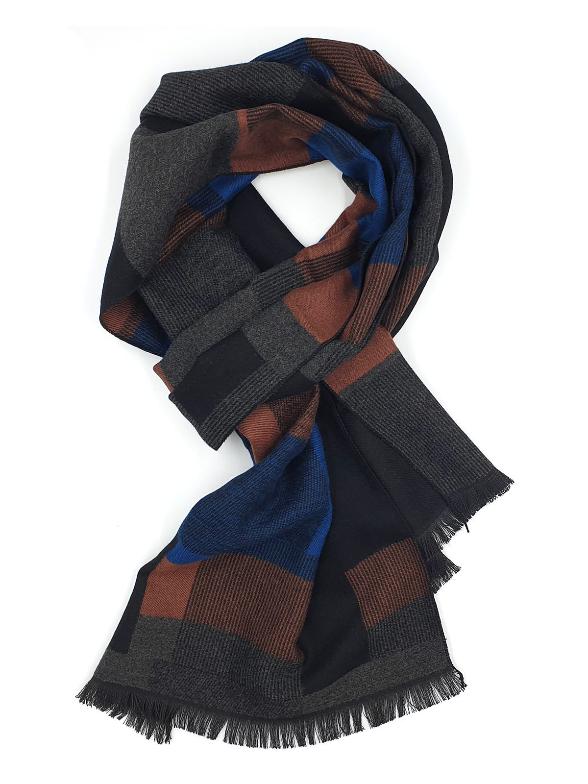 Spectacular winter scarf oil and brown - 10372 - € 19.68 img4