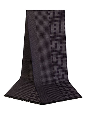 Scarf in dark blue with gray lux - 10374 - € 24.75