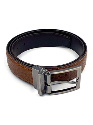  spectacular leather belt in brown  - 10409 - € 10.12
