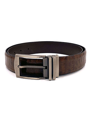Leather belt in brown - 10412 - € 21.37