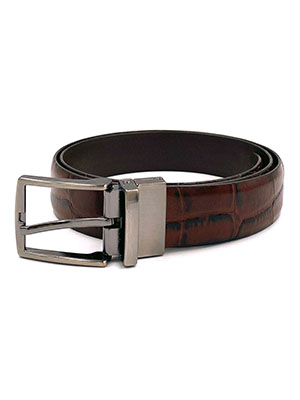  camel embossed leather belt  - 10415 - € 21.37