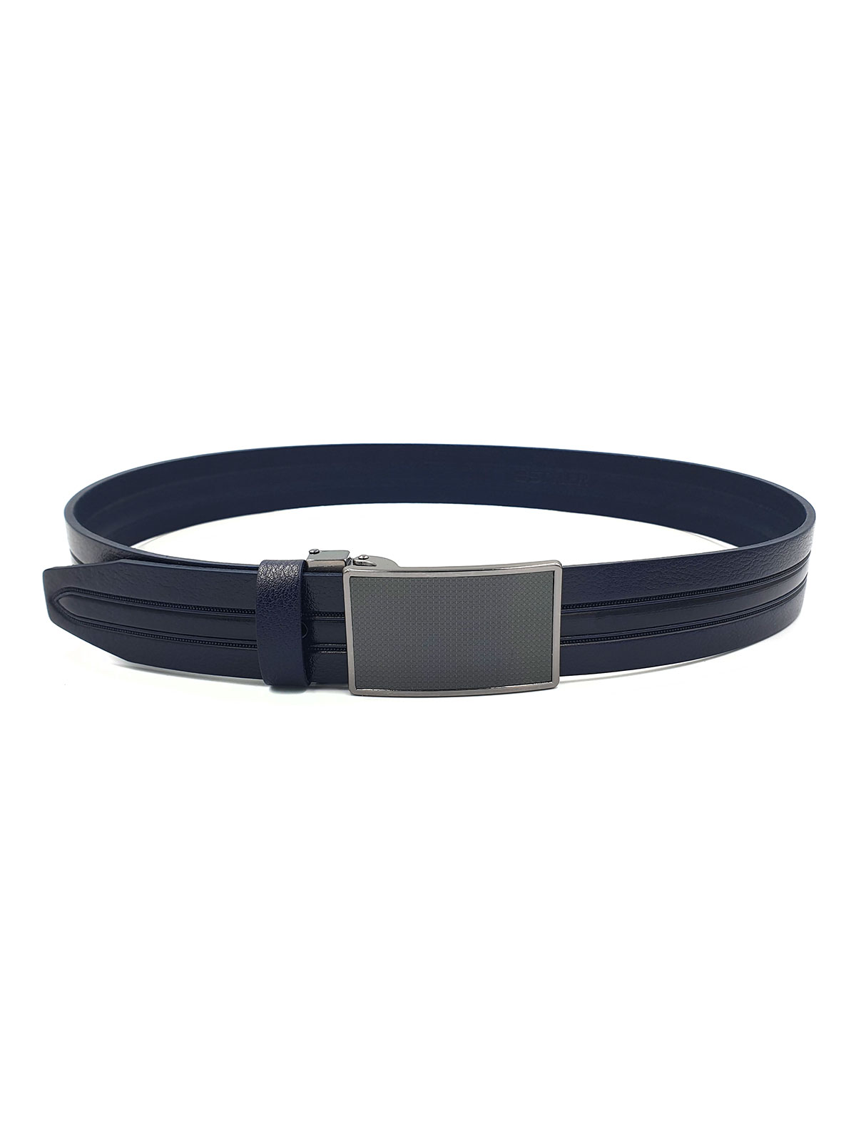 Dark blue belt with metal plate - 10426 - € 24.75 img2