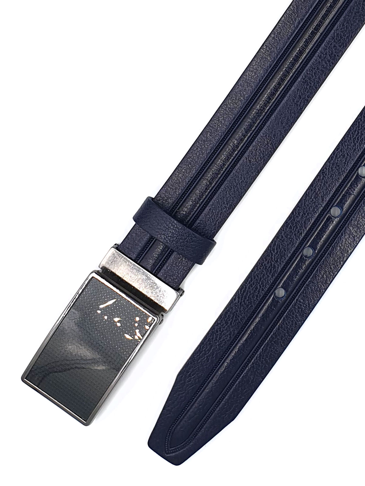 Dark blue belt with metal plate - 10426 - € 24.75 img3