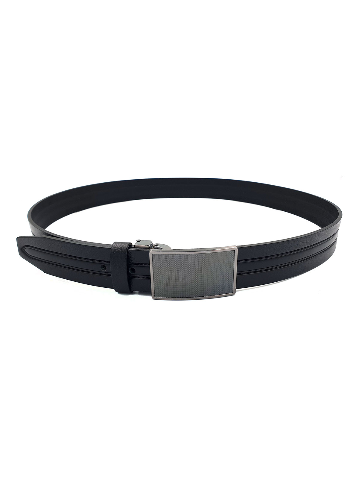 Belt in black with metal plate - 10427 - € 24.75 img2